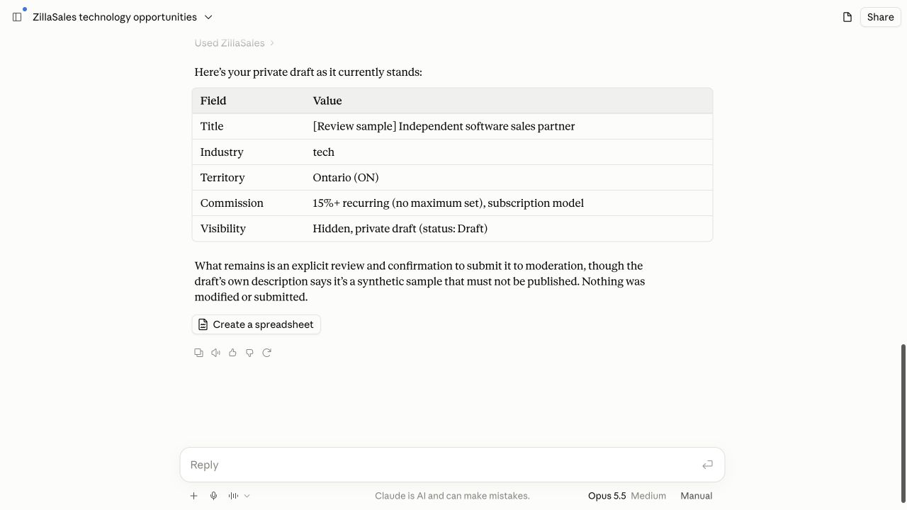 ZillaSales: Sales Reps & Opportunities screenshot